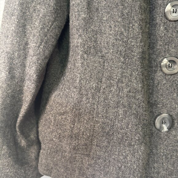 Lane Bryant Designs Womens Size 16 Double-Breasted Wool Blazer  Gray - Picture 5 of 9